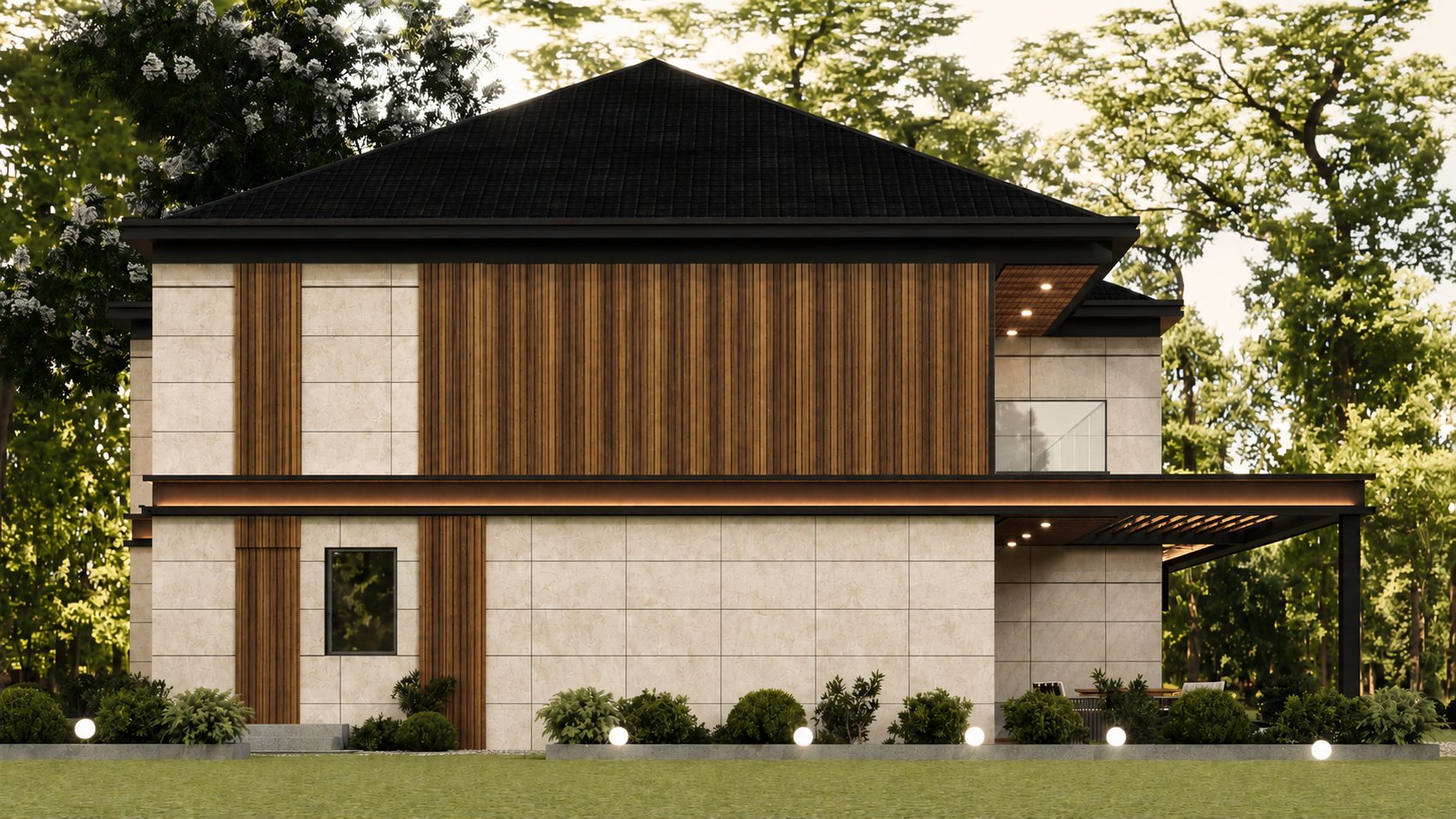 A Tipi Villa yan cephesi — Kılkışlı Duru Prestij
